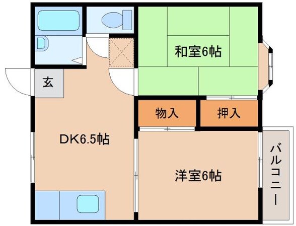 ヴィラヒエイの物件間取画像